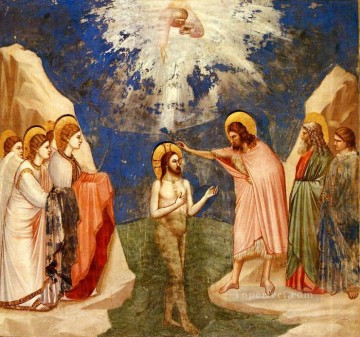 クリスチャン・イエス Painting - イエスの洗礼 宗教的キリスト教徒
